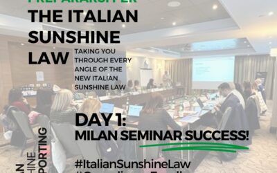 Italian Sunshine Law Seminar Kicks Off with Resounding Success in Milan