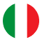 italy round flag